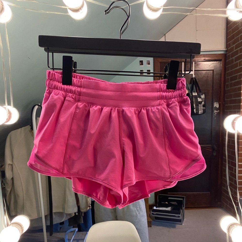 Lululemon Sonic Pink Hotty Hot Shorts